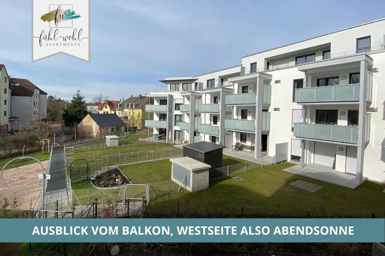 Apartment Hofgarten - Zentrale und ruhige 2Zi Whg mit Küche, Duschbad und Balkon Bayreuth 0*,